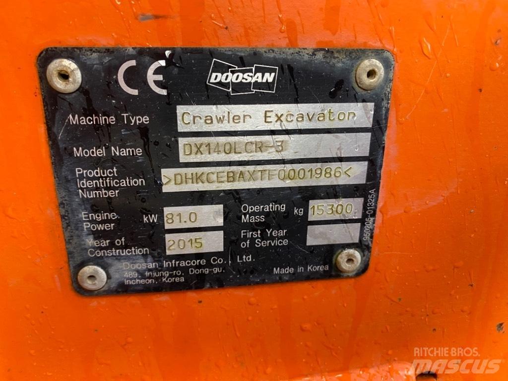 Doosan DX 140 LCR-3 Bagri goseničarji