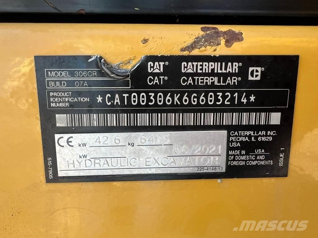 CAT 306CR Mini bagri <7t