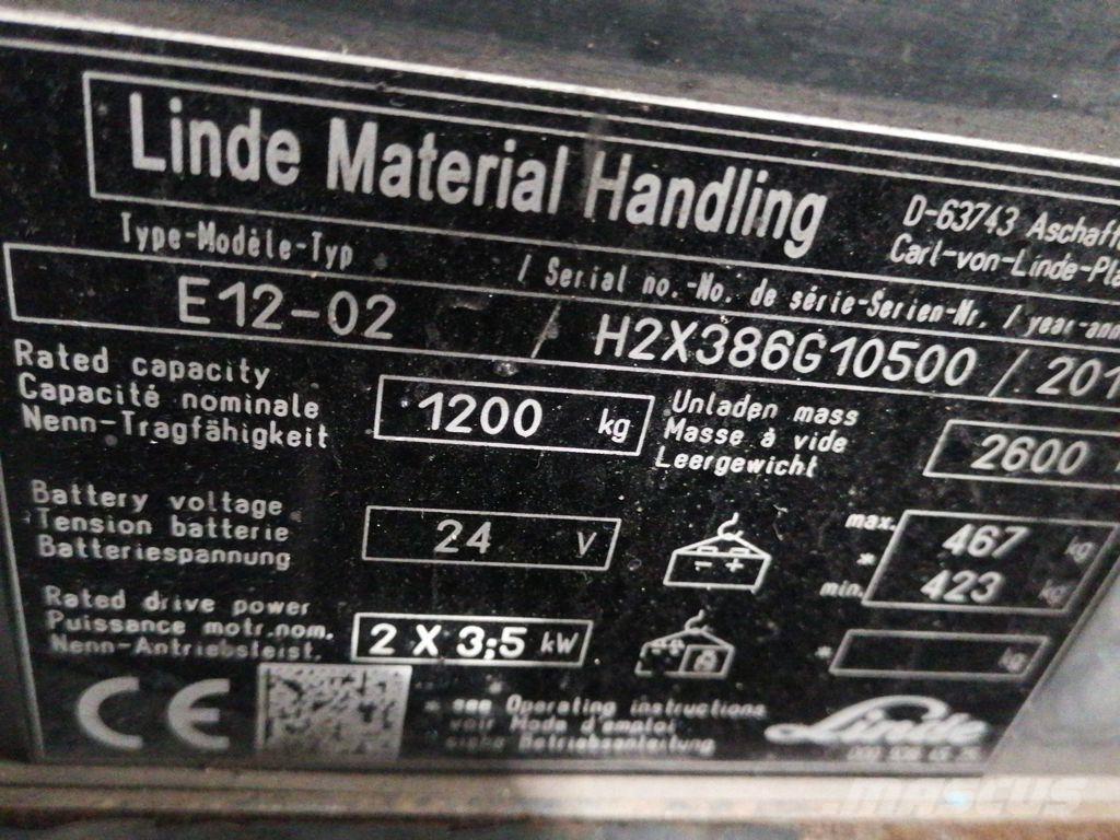 Linde E12-02 Električni viličarji