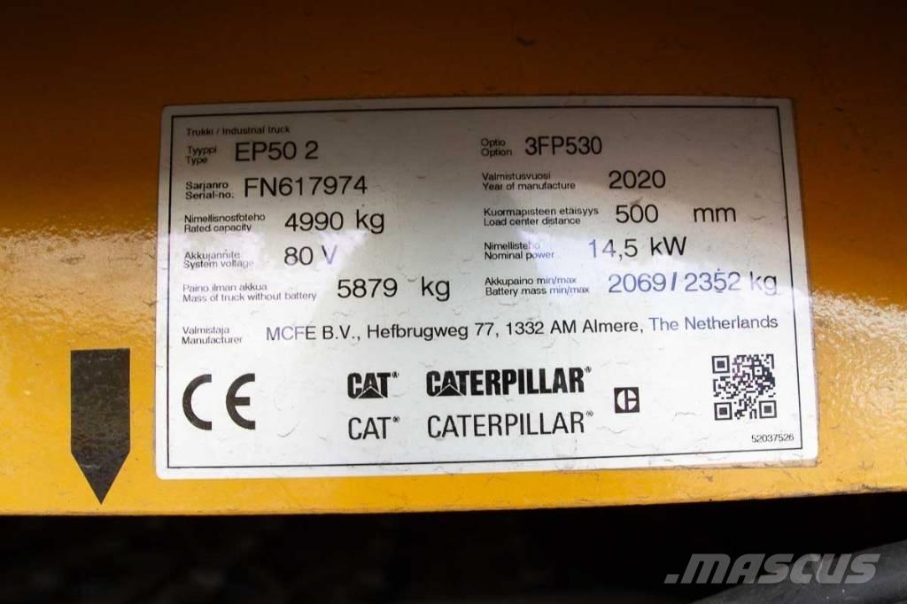 CAT EP 50 Električni viličarji