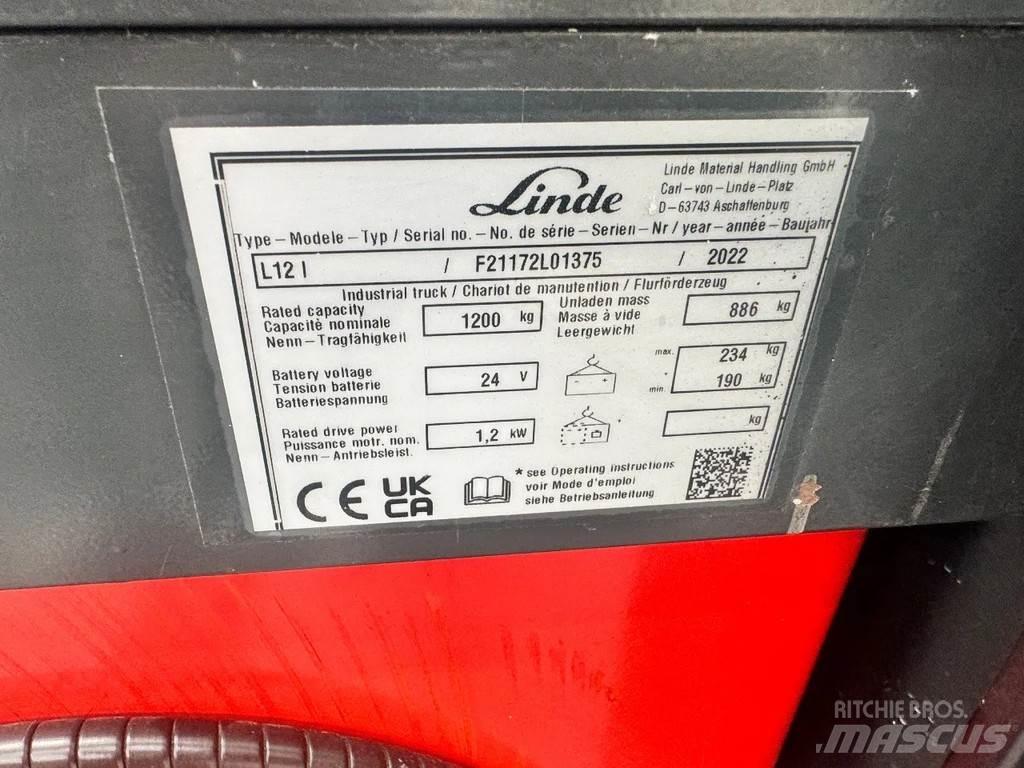 Linde L 12 l Ročni električni viličar