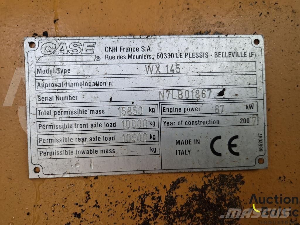 CASE WX 145 Bagri na kolesih