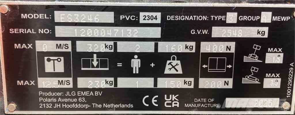 JLG ES3246 Škarjaste dvižne ploščadi