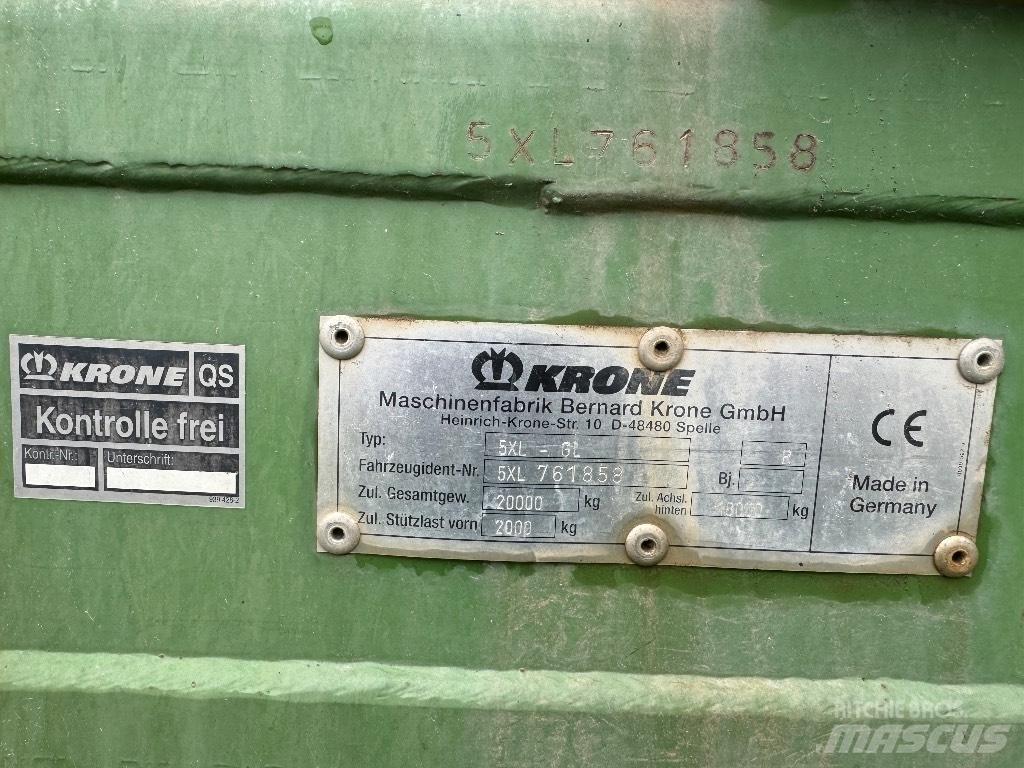 Krone 5 XL GL Samonakladalne prikolice