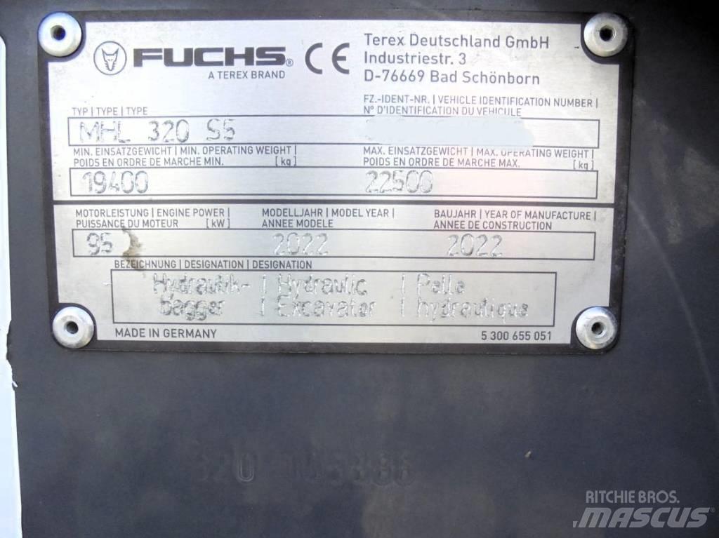 Fuchs MHL 320 Bagri za prekladanje primarnih/sekundarnih surovin
