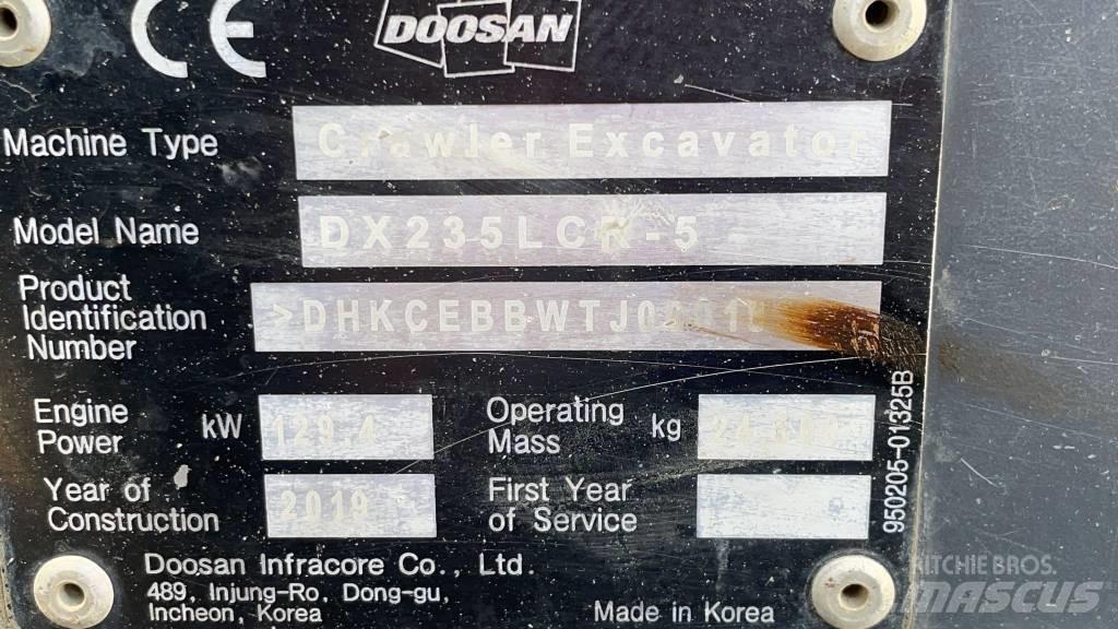 Doosan DX 235 LCR-5 Bagri goseničarji