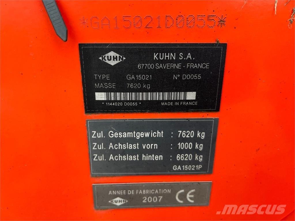 Kuhn GA 15021 Zgrabljalniki
