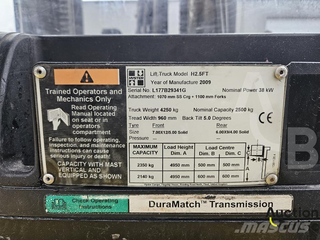 Hyster H2.5 FT Plinski viličarji