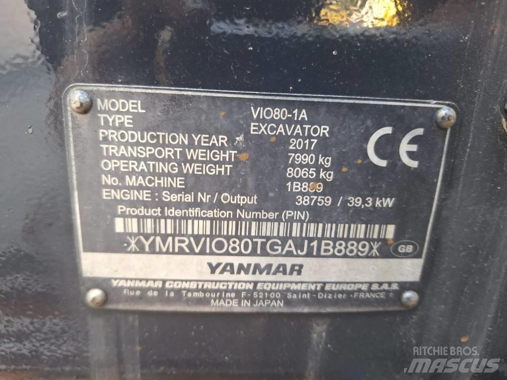 Yanmar Vio 80-1A Midi bagri 7t – 12t