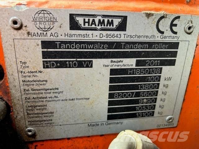 Hamm HD 110 Dvojni valjarji