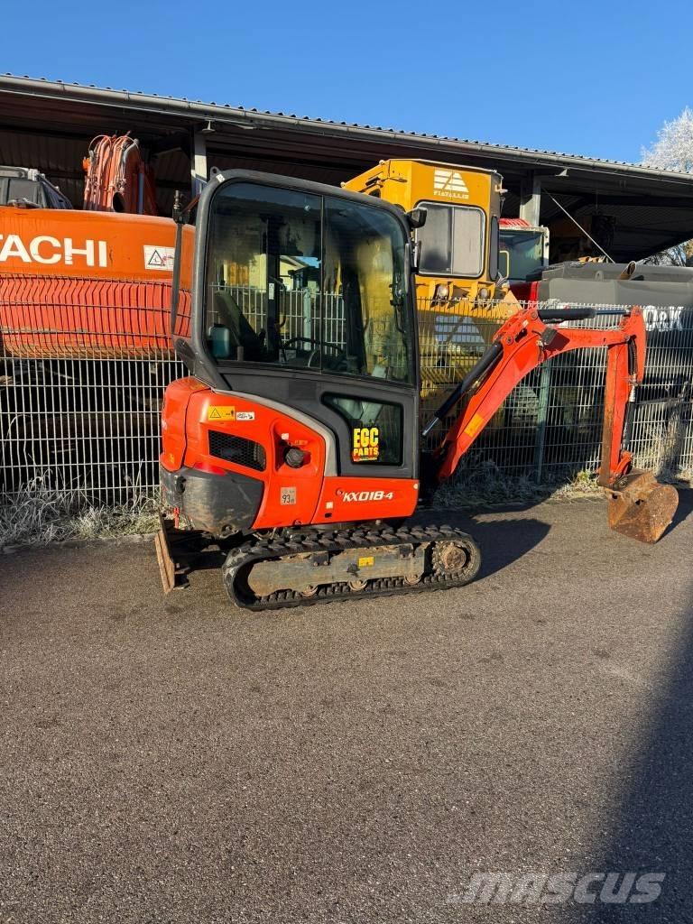 Kubota KX 018-4 Mini bagri <7t