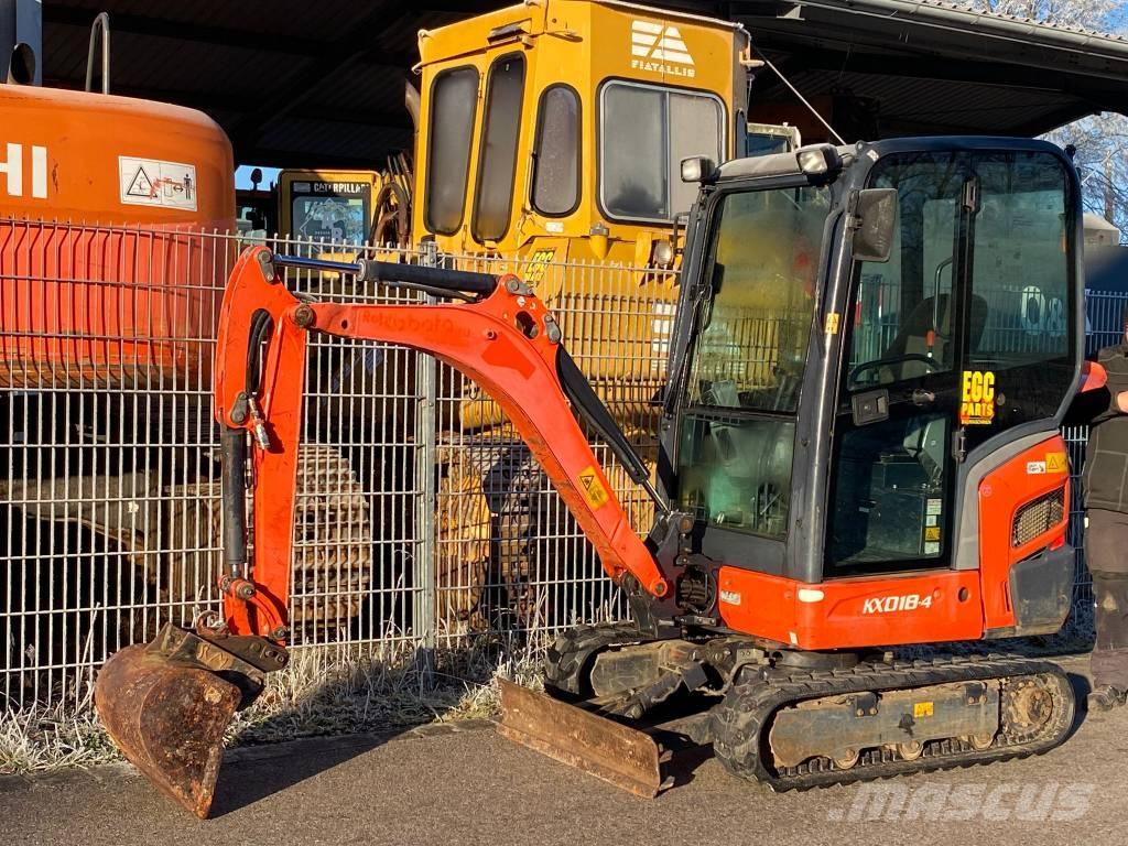 Kubota KX 018-4 Mini bagri <7t