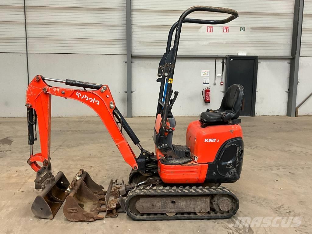 Kubota K 008-3 Mini bagri <7t