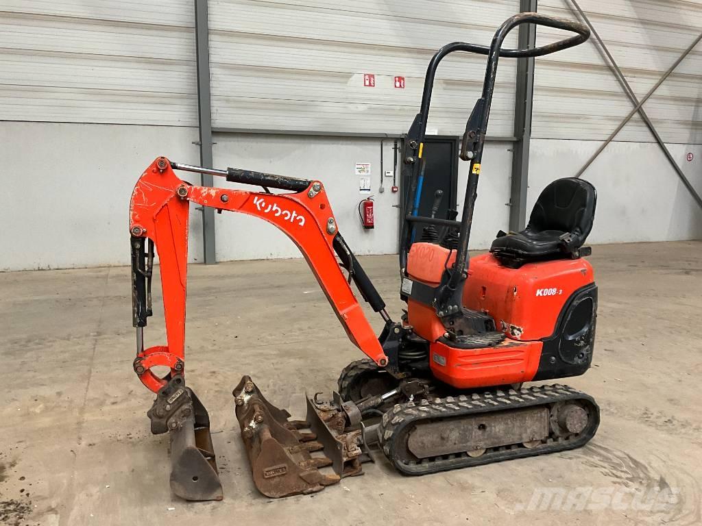 Kubota K 008-3 Mini bagri <7t