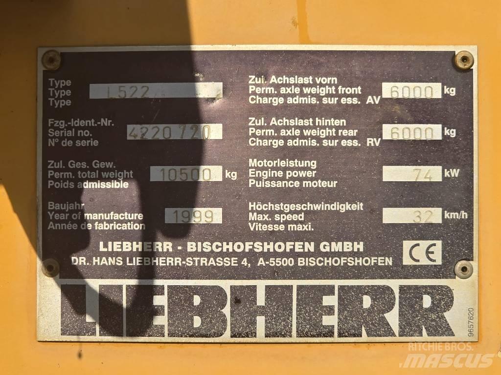 Liebherr L522 Kolesni nakladalci