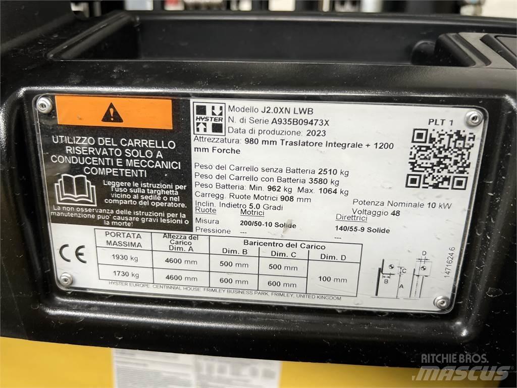 Hyster J2.0XN/ NEU Električni viličarji