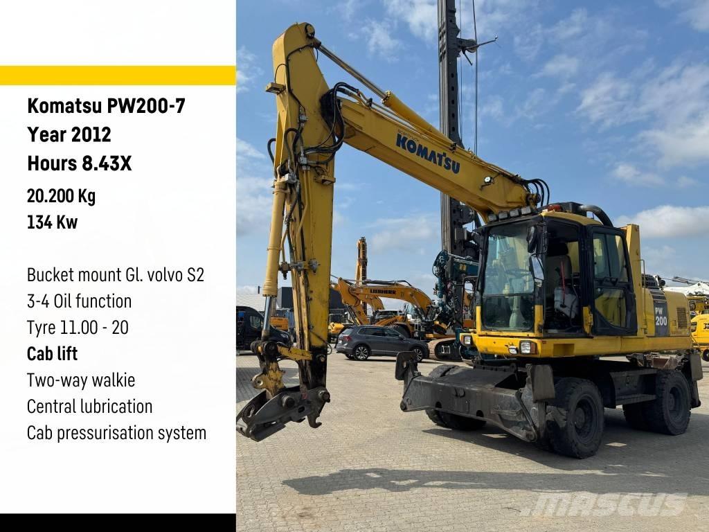 Komatsu PW 200-7 Bagri na kolesih