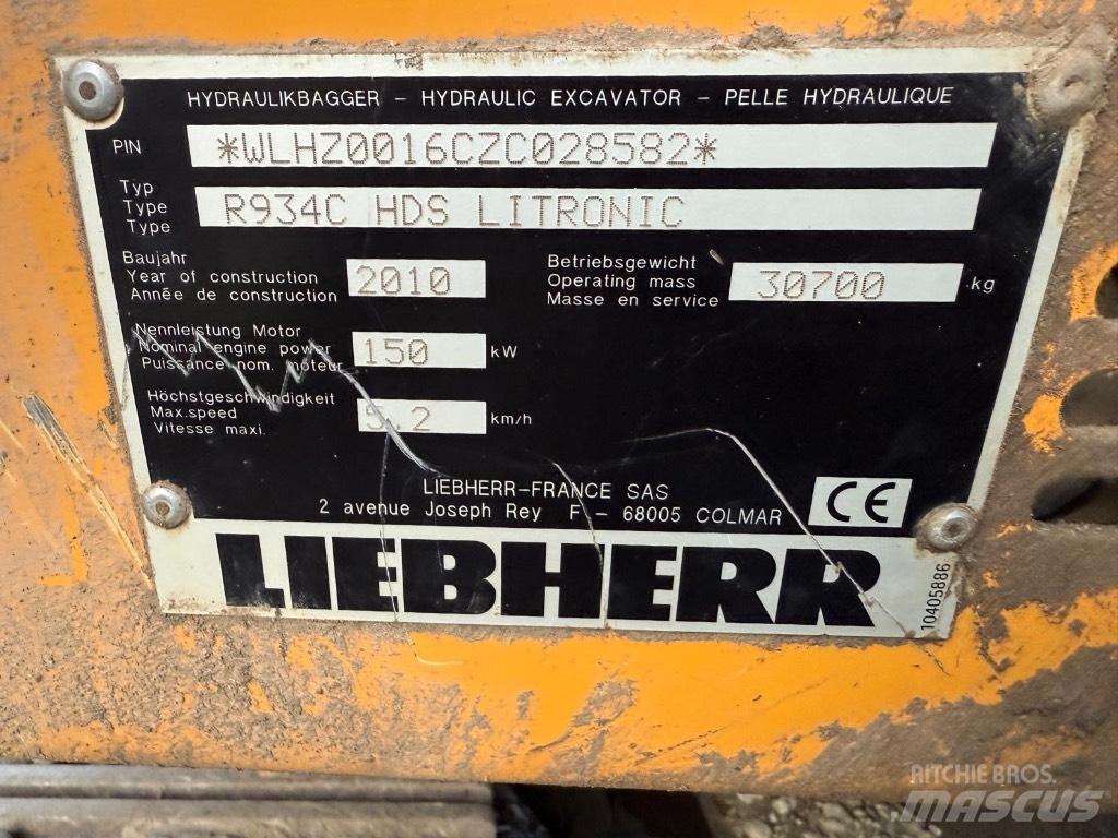 Liebherr R 934 C Bagri goseničarji