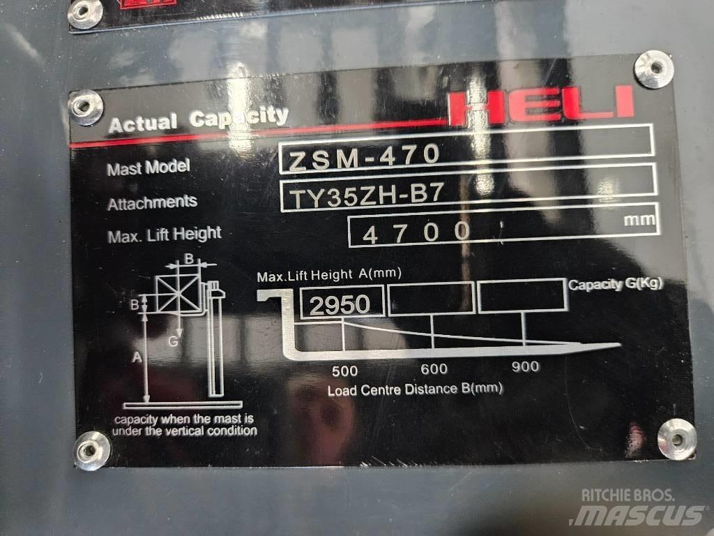 Heli CPCD 35 KU17G3 Dizelski viličarji