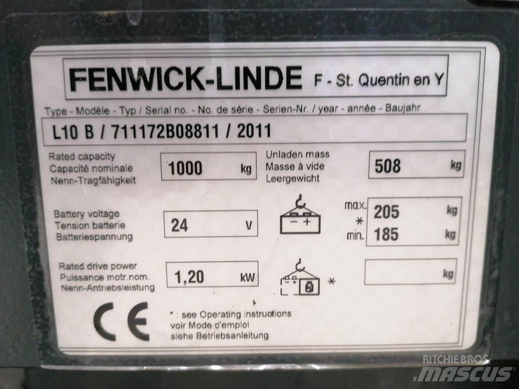 Linde L10B Ročni električni viličar