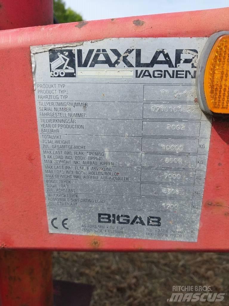 Bigab 7-10 Hook lift trailers