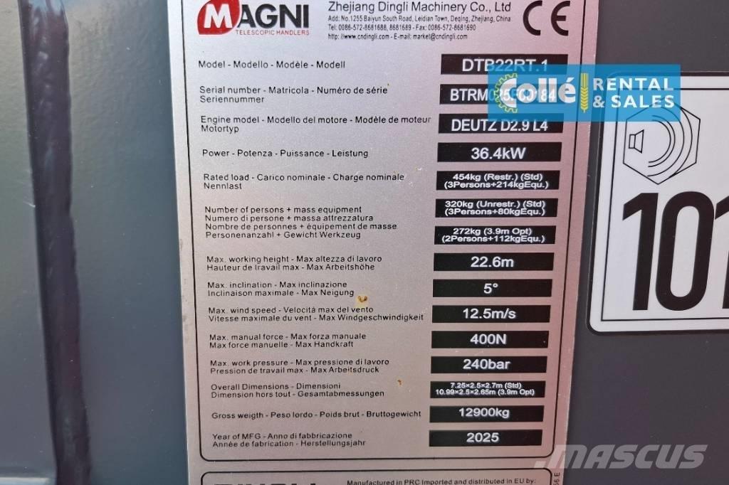 Magni DTB 22 RT | 2025 Teleskopske dvižne ploščadi