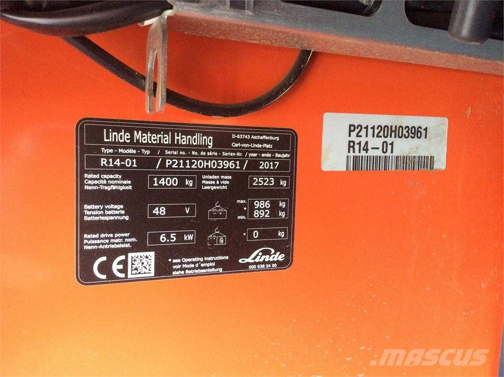 Linde R14 Viličarji s pomičnim teleskopom