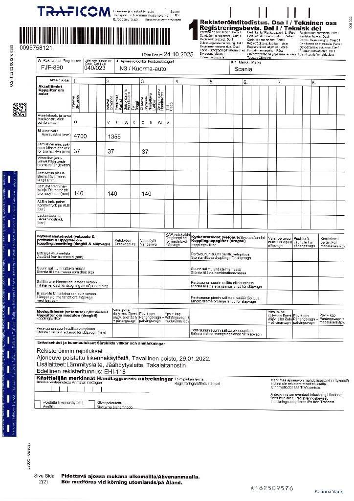 Scania R 500 Tovornjaki zabojniki
