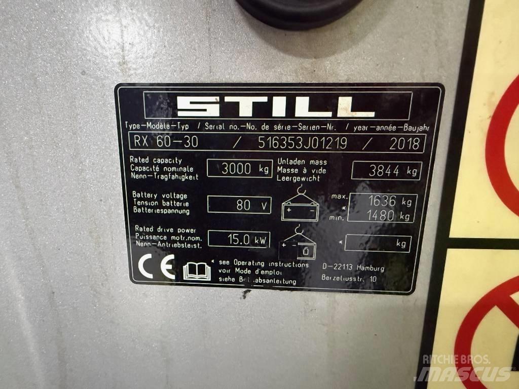 Still RX 60-30 Električni viličarji
