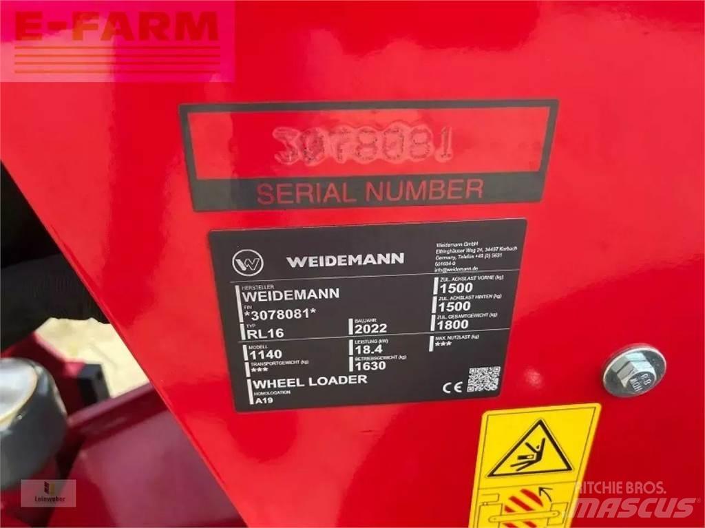 Weidemann 1140 Kolesni nakladalci