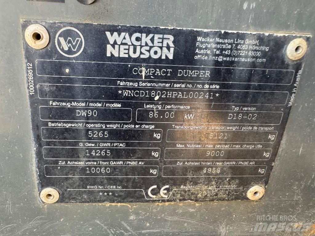 Wacker Neuson DW 90 Ne cestni demperji
