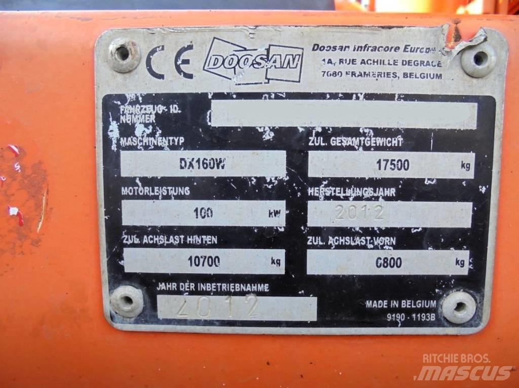 Doosan DX 160 W Bagri na kolesih