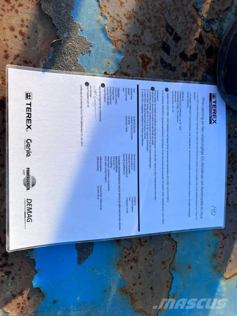 Genie GS 2632 Škarjaste dvižne ploščadi