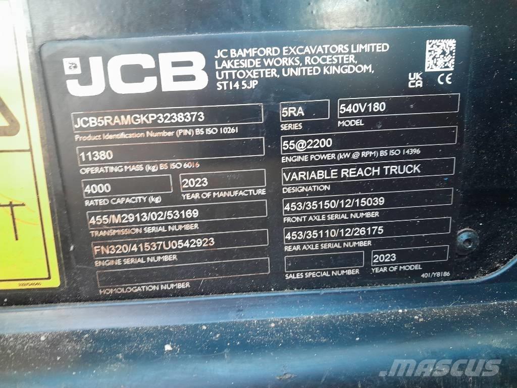 JCB 540.180 Teleskopski viličarji