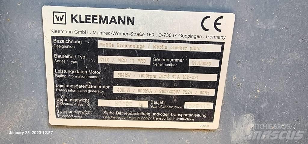 Kleemann MCO 11 PRO Drobilci