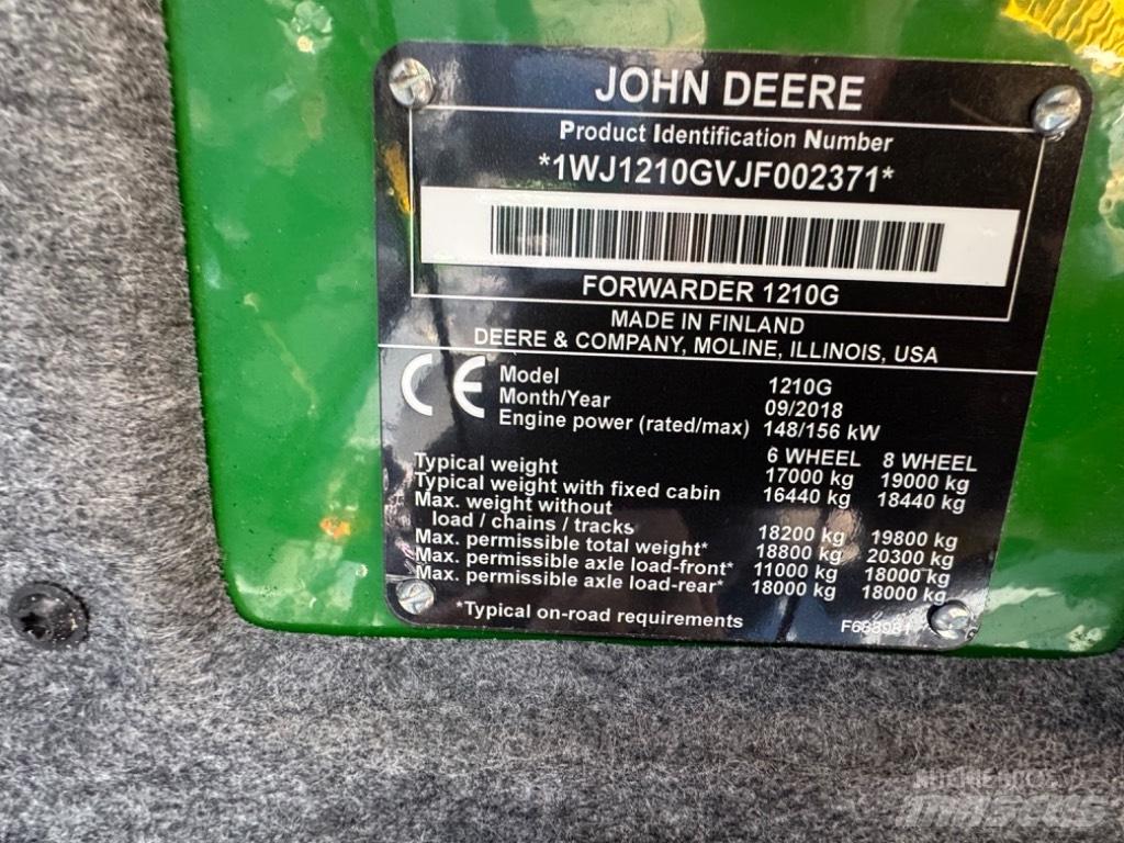 John Deere 1210 G Forwarderji