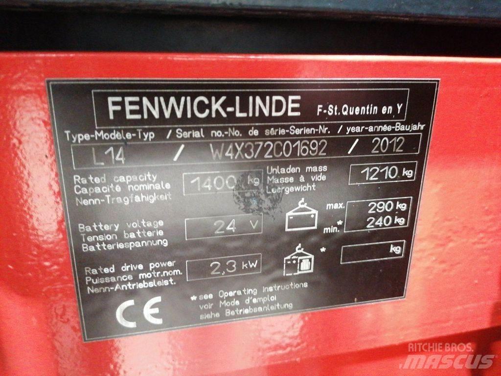 Linde L14 Ročni električni viličar