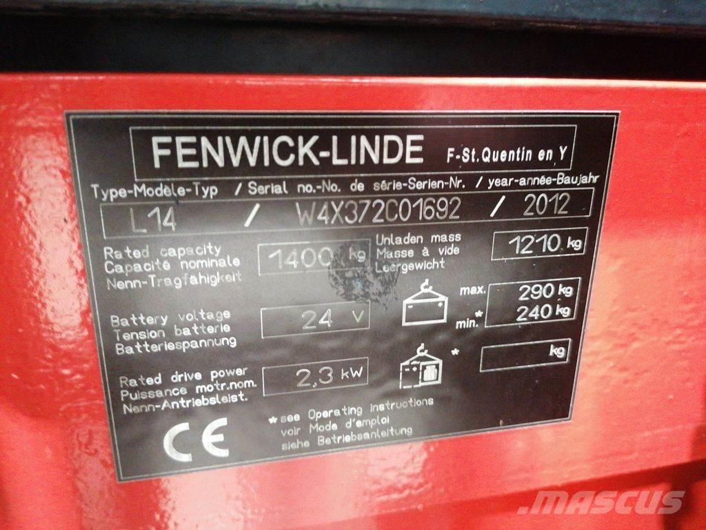 Linde L14 Ročni električni viličar