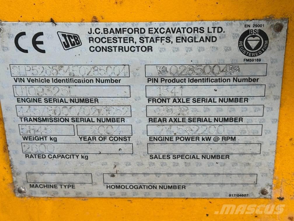 JCB 526 S Teleskopski viličarji