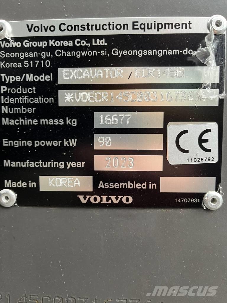 Volvo ECR 145 EL Bagri goseničarji