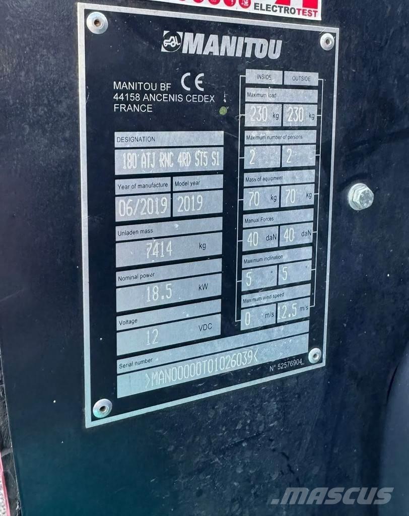 Manitou 180 ATJ Zglobne dvižne ploščadi