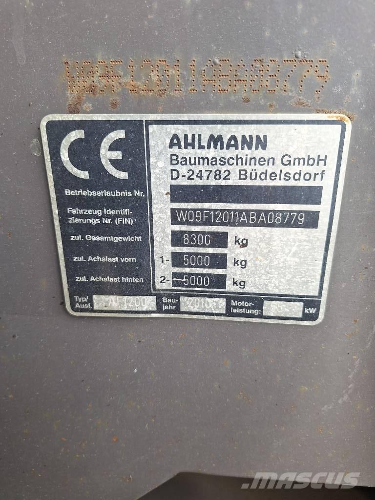 Ahlmann AF 1200 Kolesni nakladalci