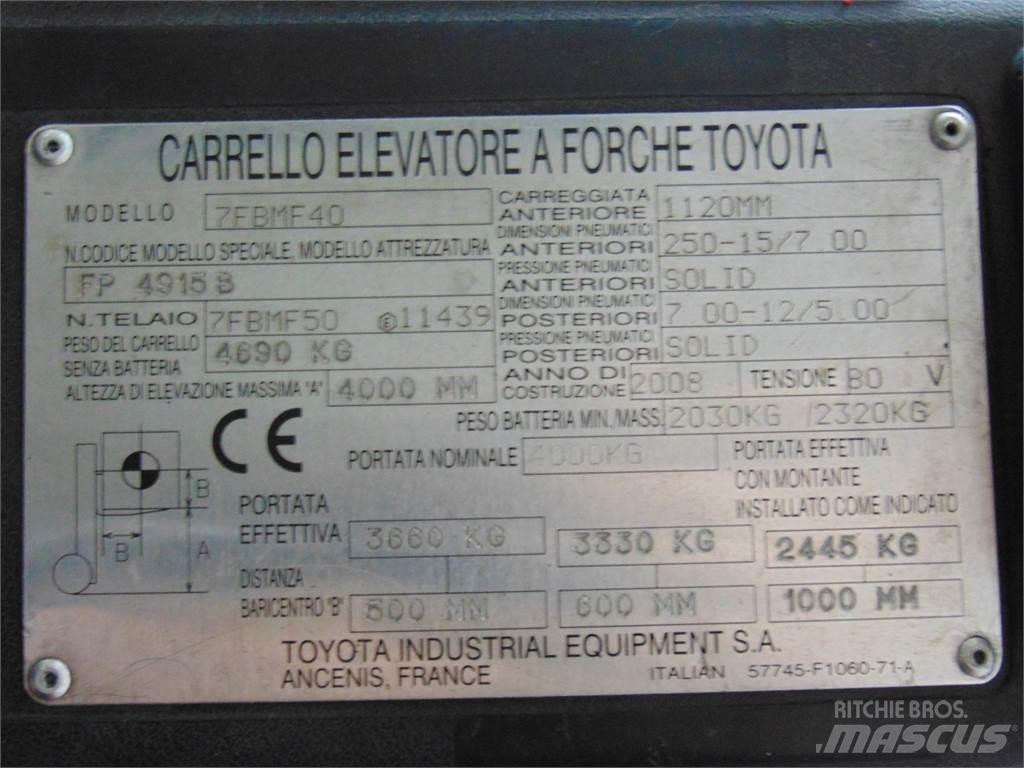 Toyota 7FBMF40 Električni viličarji