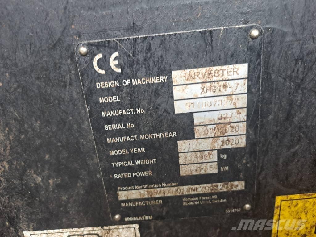 Komatsu 911 Harvesterji