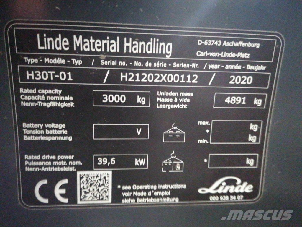 Linde H30T-01 Plinski viličarji