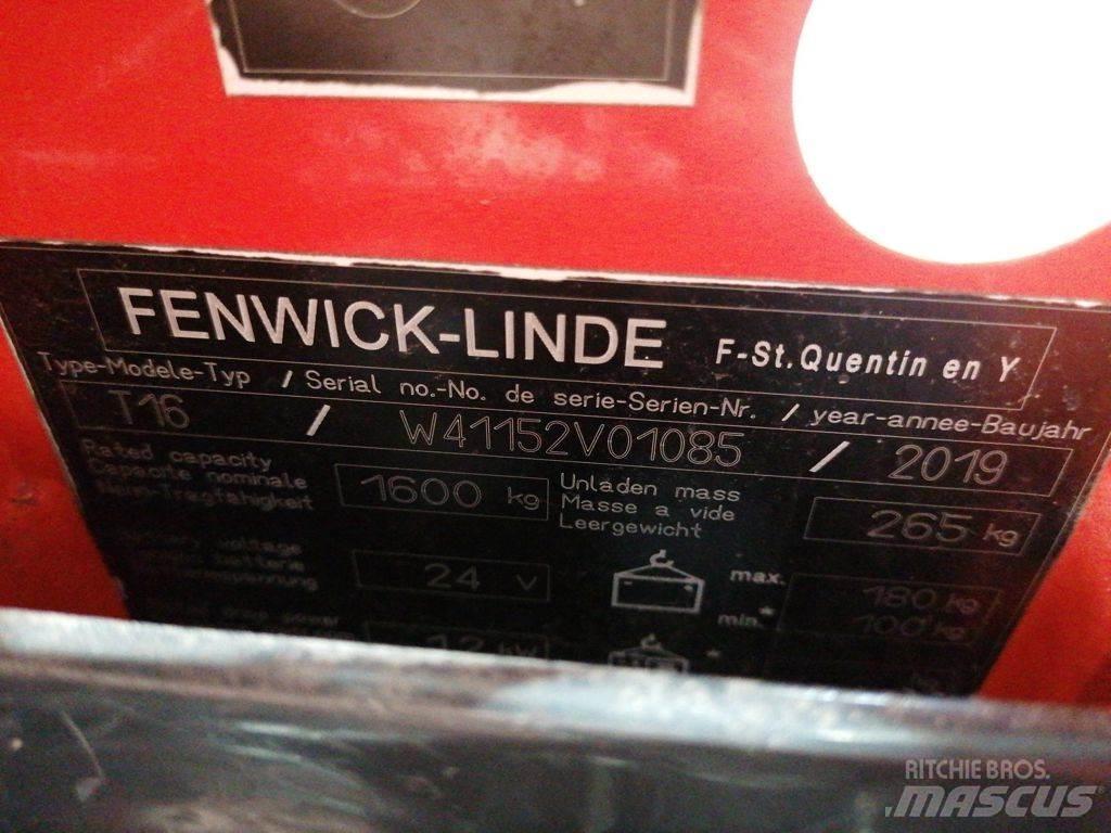 Linde T16 Električni nizko dvižni viličar