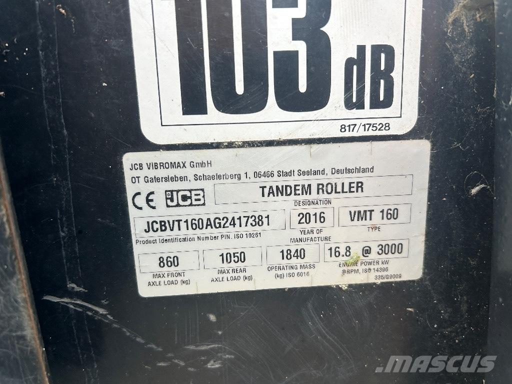 JCB VMT160-80 Dvojni valjarji