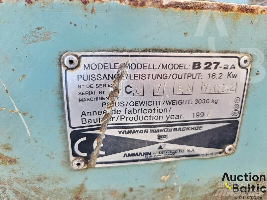 Yanmar B 27-2 A Mini bagri <7t