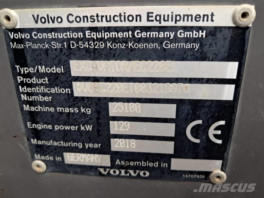 Volvo EC 220 EL Bagri goseničarji