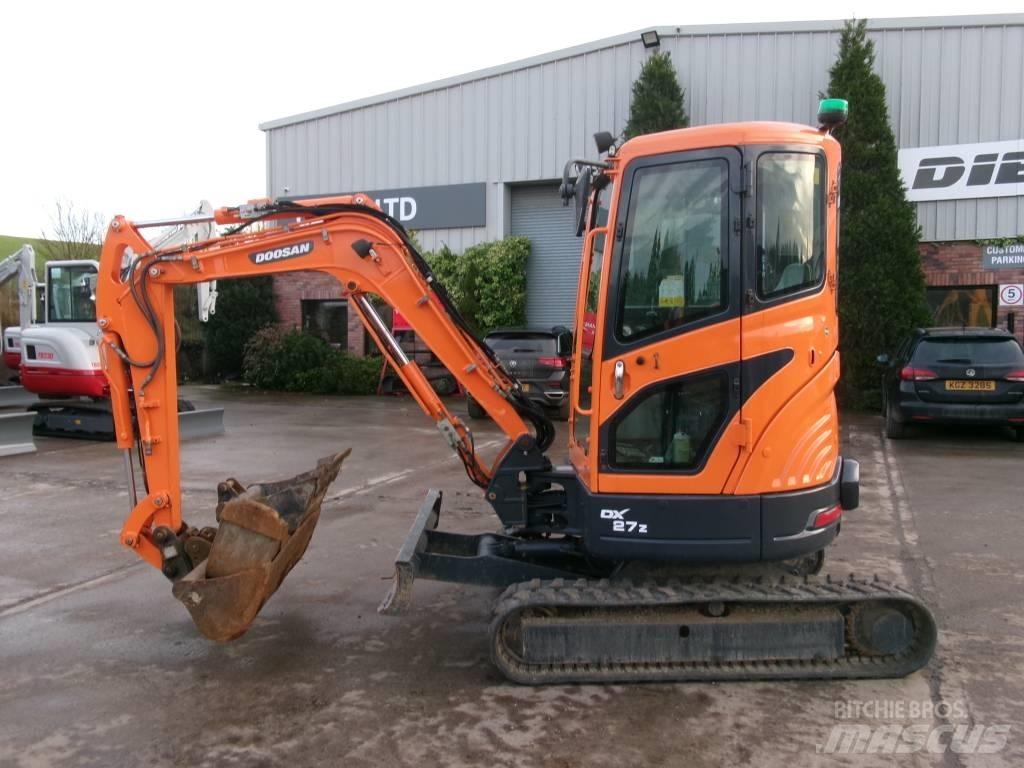 Doosan DX 27 Z Mini bagri <7t